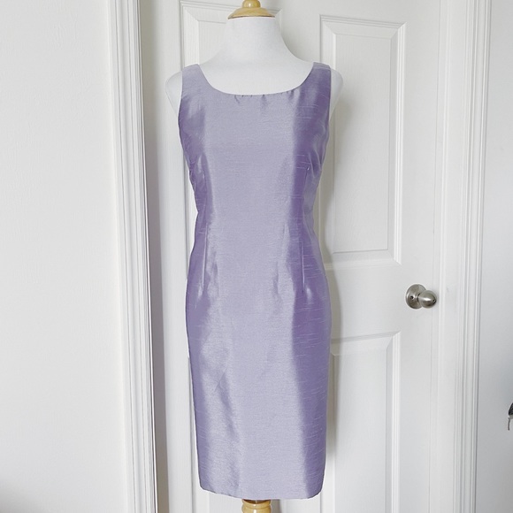 Vintage Dresses & Skirts - Vintage Jessica Howard Lavender Taffeta Sheath Dress